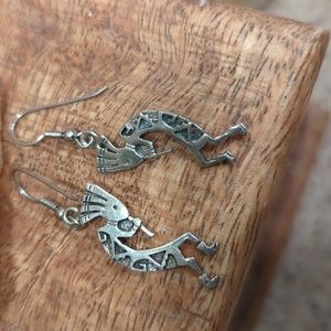 Sterling silver Kokopelli Earrings